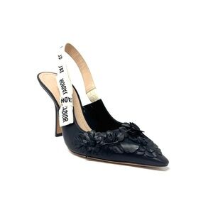 Christian Dior J’Adior Floral Lambskin Slingback Pumps US 9 / EU 39 – Rare Print